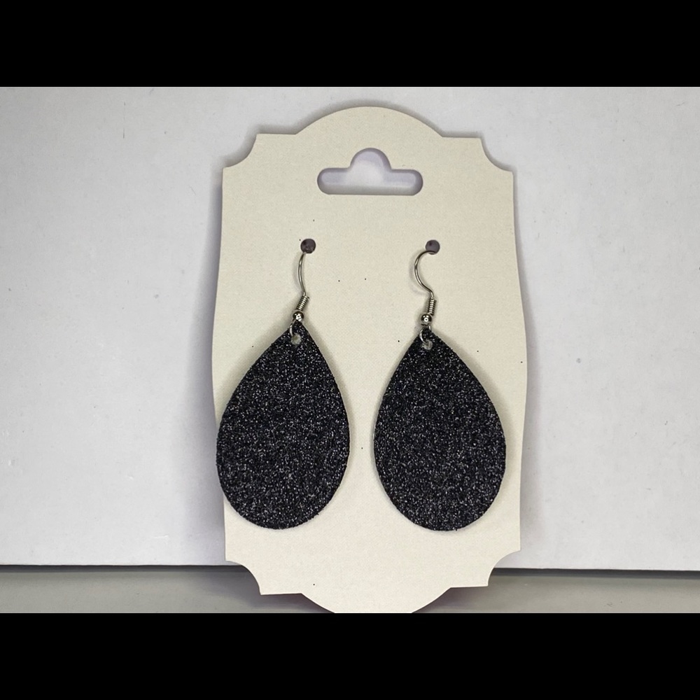 Faux leather earrings